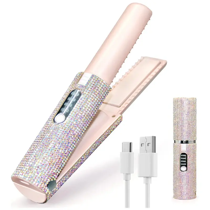 Lisseur sans fil USB rechargeable pour lisser ou boucler