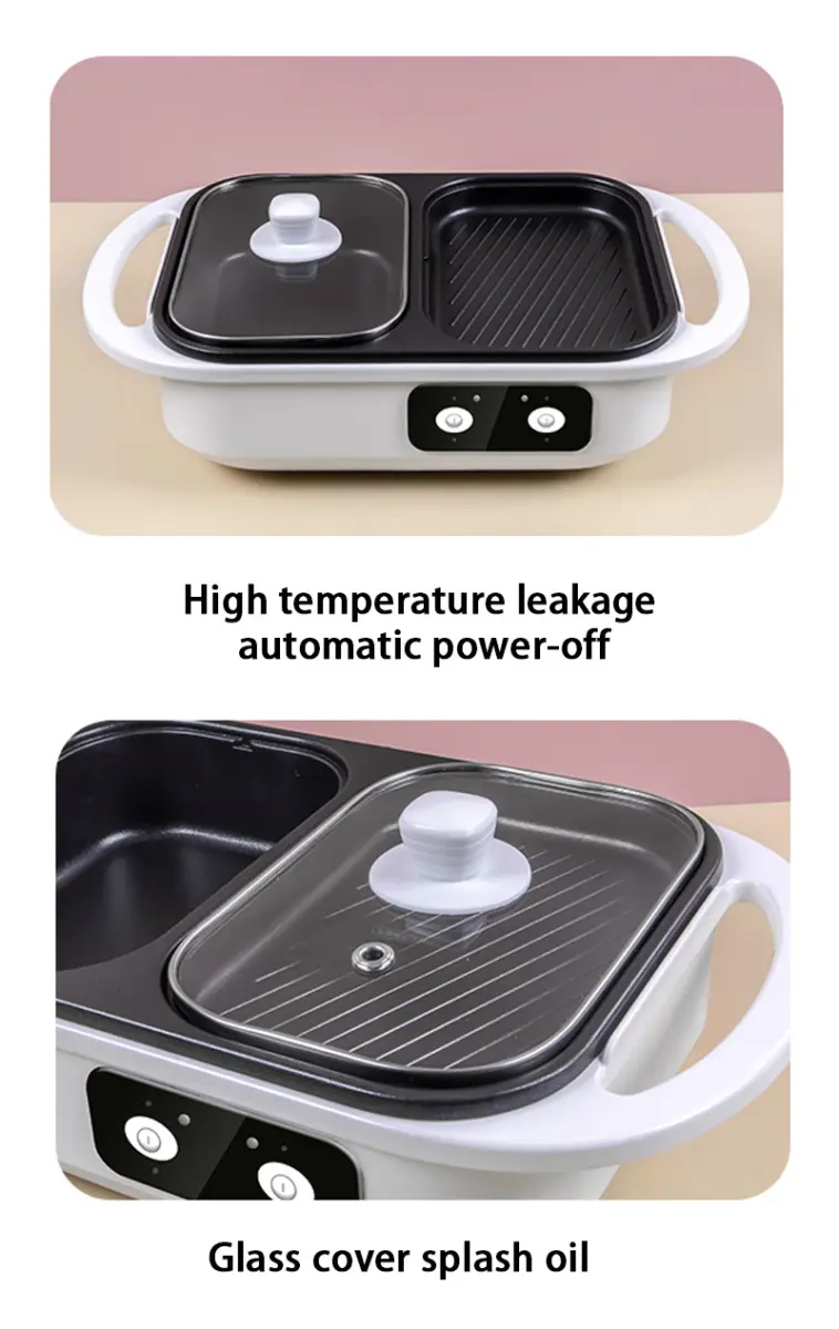 Marmite électrique 1300 W deux usages pour 2 à 3 personnes