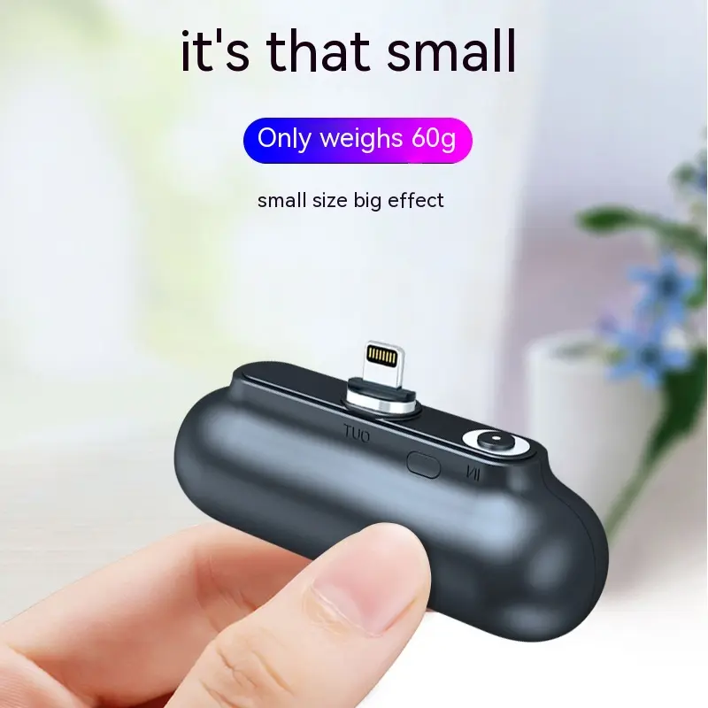 Mini batterie à embout magnétique 2600 mAh avec câble aimanté