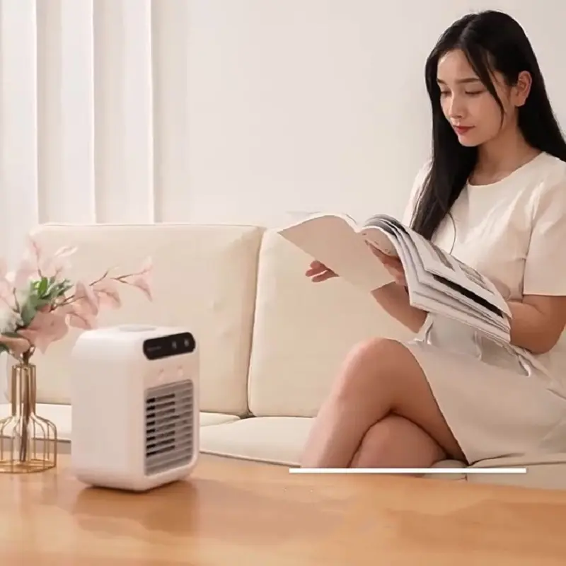 Mini climatiseur USB à eau et glaçons avec batterie 1800 mAh