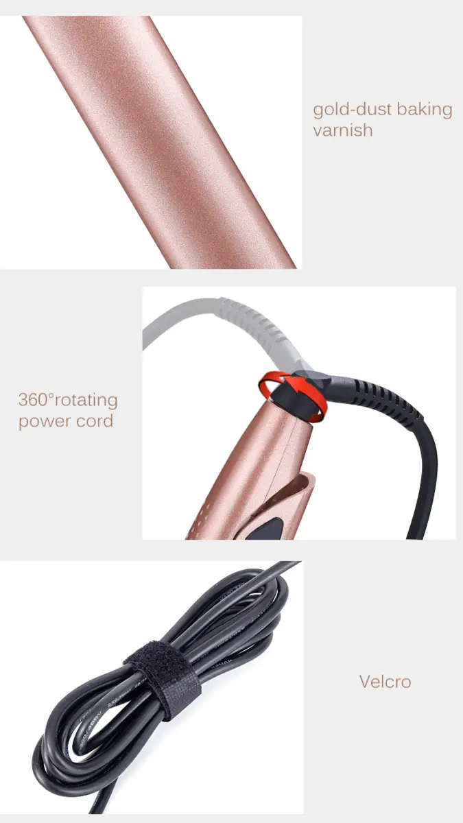 Mini lisseur à cheveux compact pour la maison et le voyage