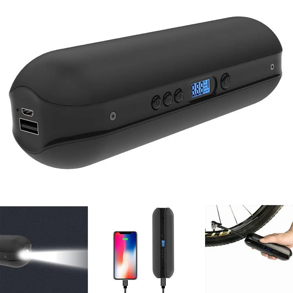 Mini pompe électrique vélo 150 PSI rechargeable avec support