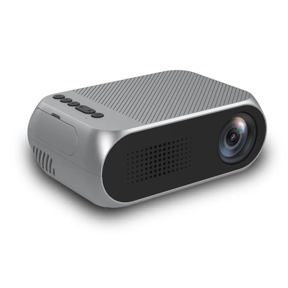 Mini projecteur en métal, image de 20 à 80 pouces, prise EU