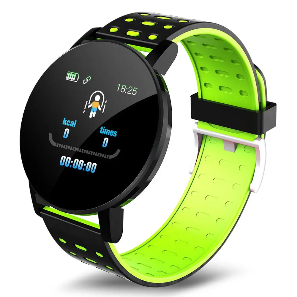 Montre connectée bracelet TPU avec écran LED 1,3 pouce et vibreur