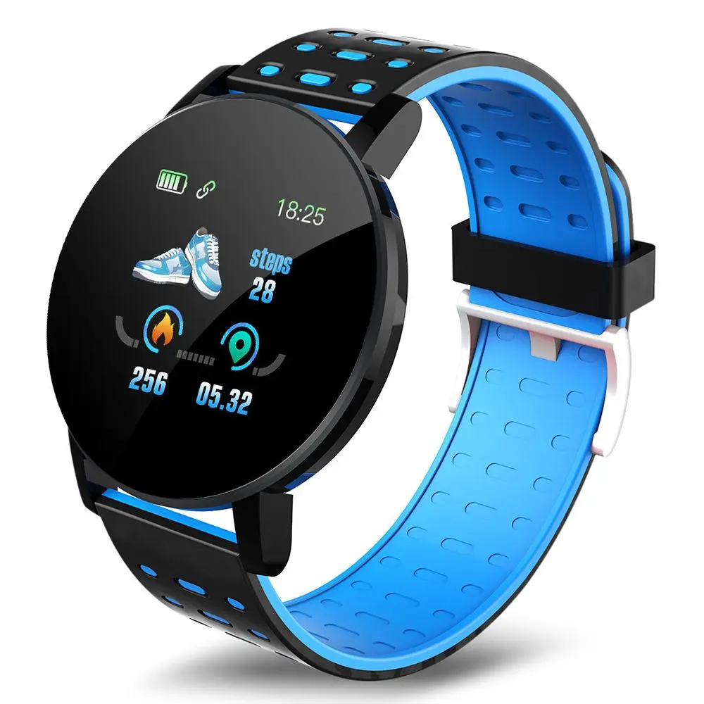 Montre connectée bracelet TPU avec écran LED 1,3 pouce et vibreur