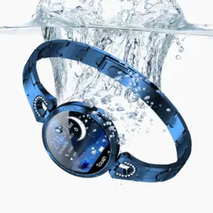 montre femme écran rond