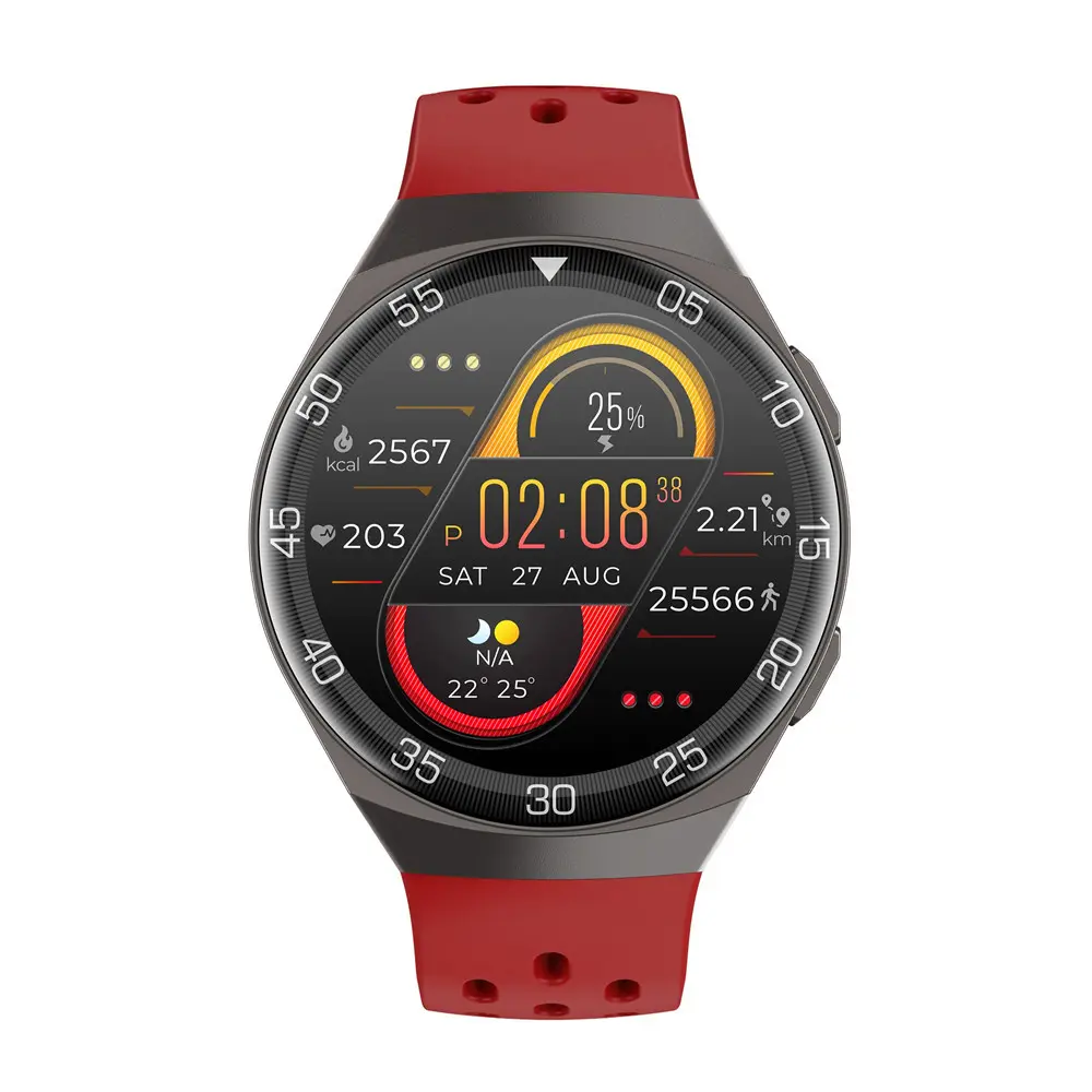 Montre IP68 boîtier zinc avec écran HD 1,28 pouce et Bluetooth 5.0