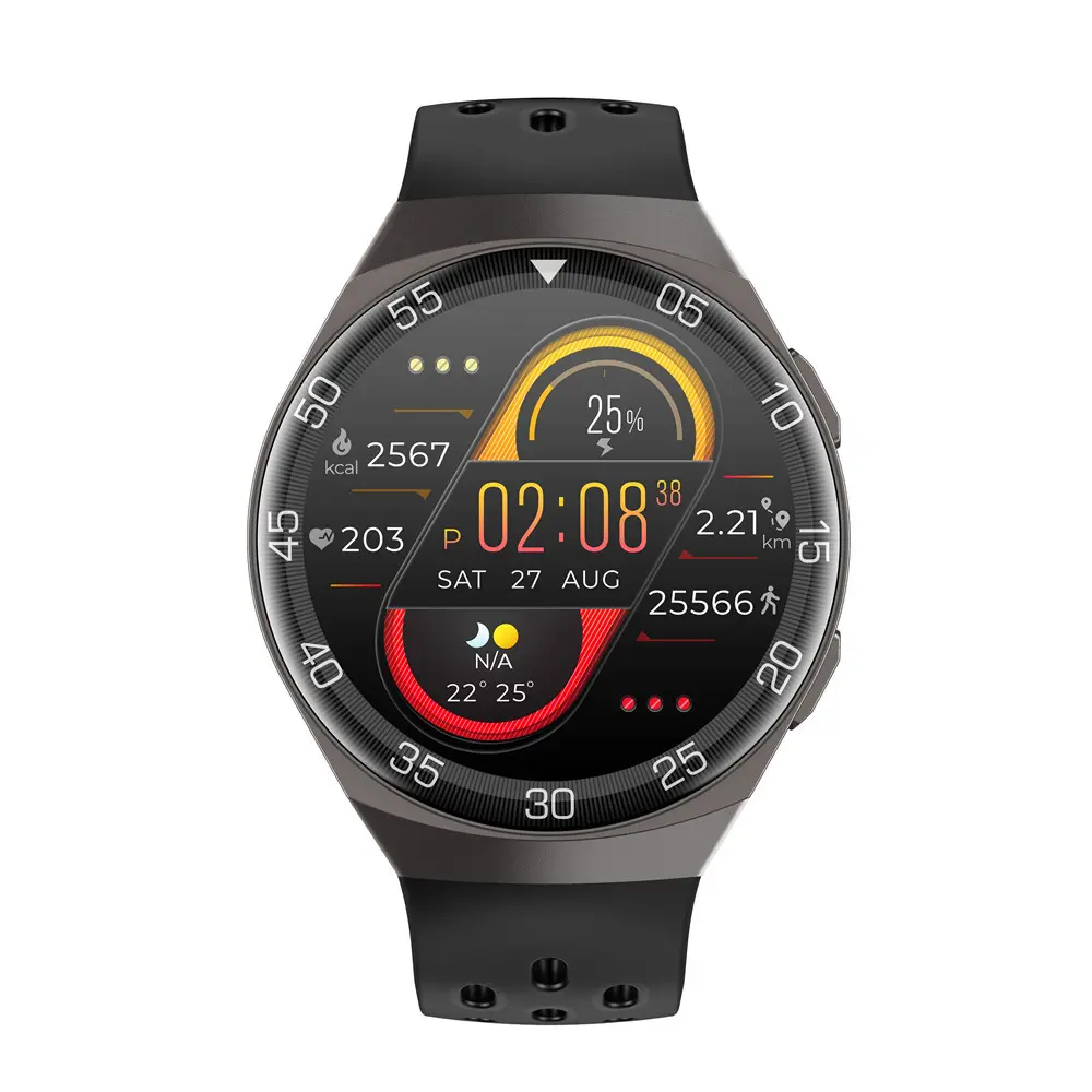 Montre IP68 boîtier zinc avec écran HD 1,28 pouce et Bluetooth 5.0