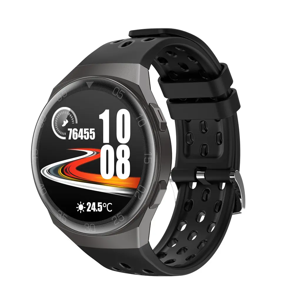 Montre IP68 boîtier zinc avec écran HD 1,28 pouce et Bluetooth 5.0