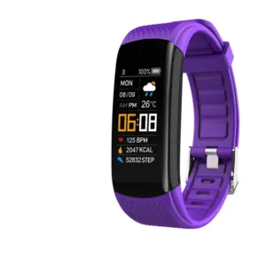 montre rectangulaire colorée