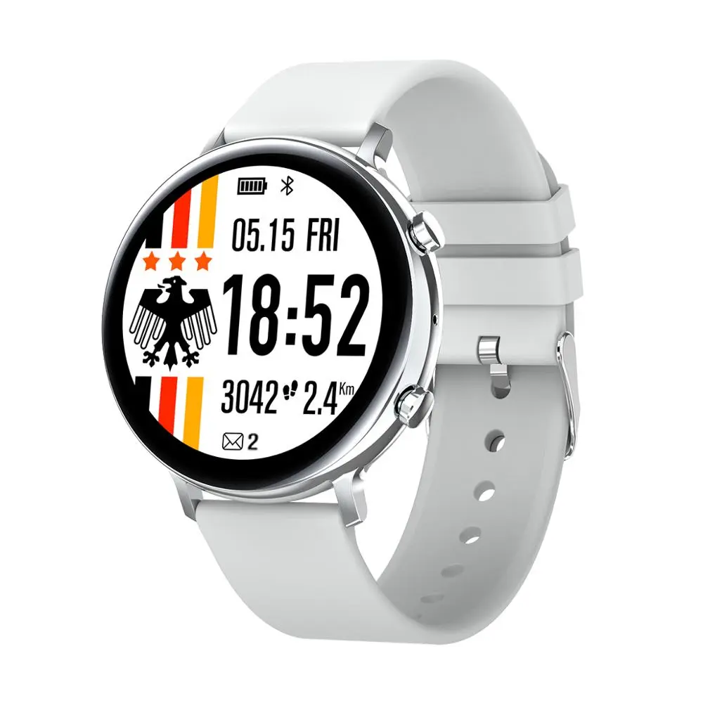 Montre ronde 44 mm avec appels Bluetooth et cadre en alliage de zinc