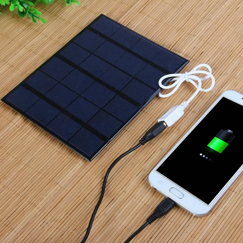 Panneau solaire ultrafin USB 6 V de 3,5 W pour petits appareils