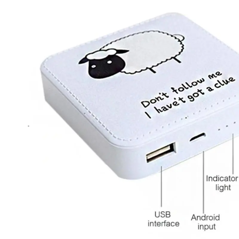 Petite batterie 10000 mAh à sorties USB multiples, six coloris