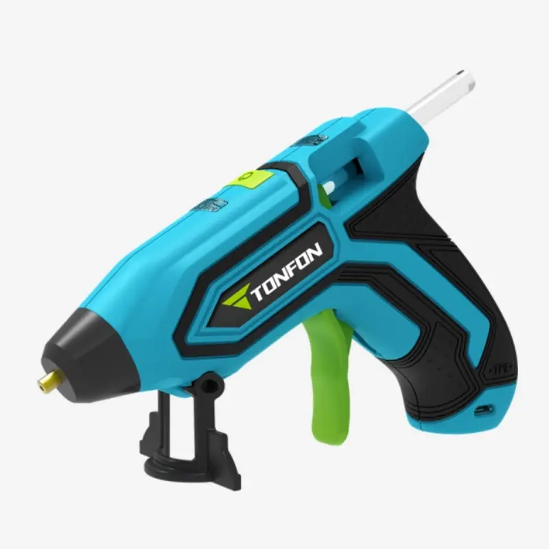 Pistolet à colle sans fil rechargeable 2000 mAh avec 5 bâtons