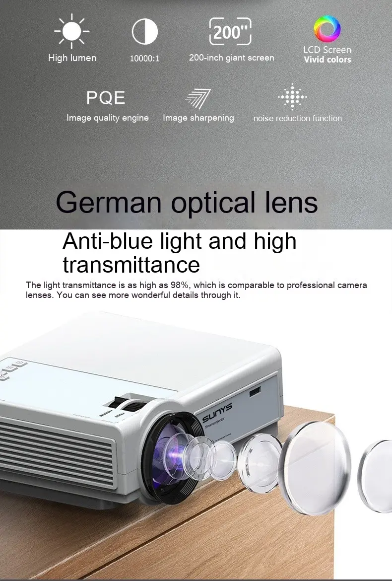 projecteur 1080p 57 w