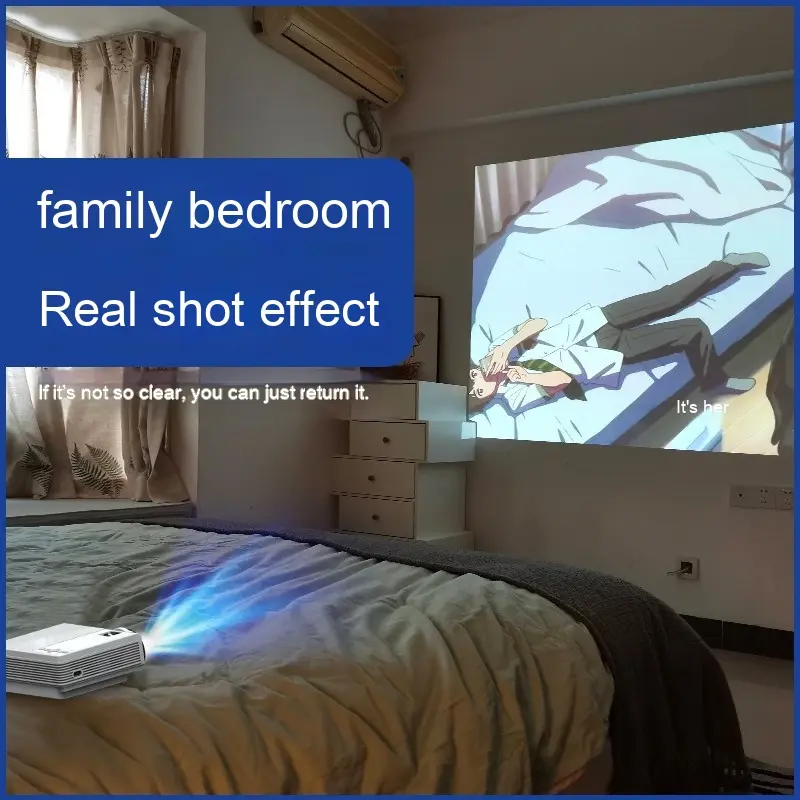 Projecteur 1080p 57 W avec wifi, Bluetooth et télécommande