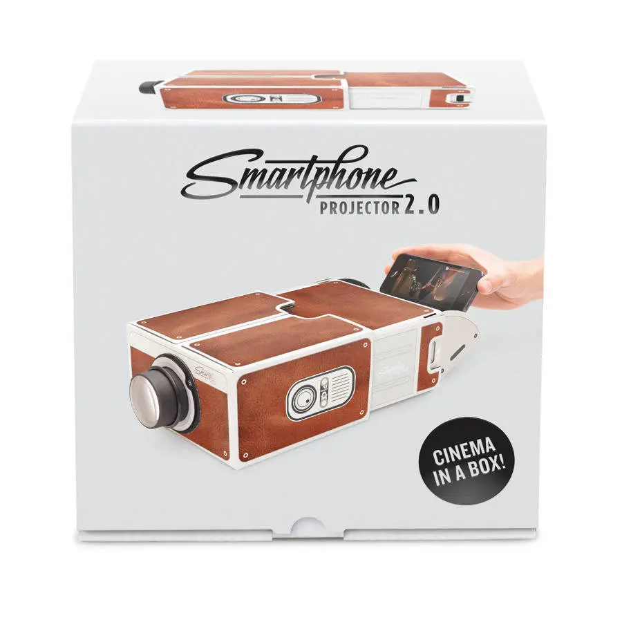 Projecteur en carton pour smartphone, à monter soi-même