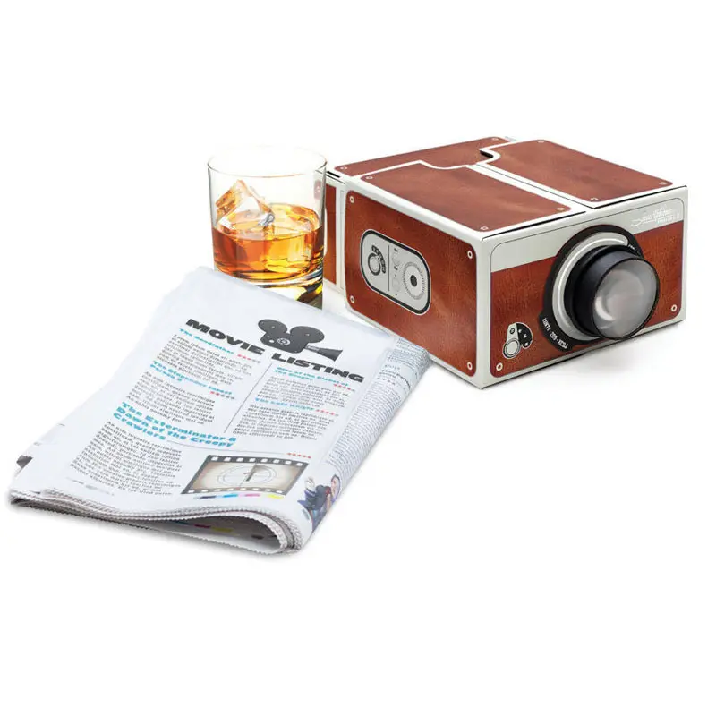 Projecteur en carton pour smartphone, à monter soi-même