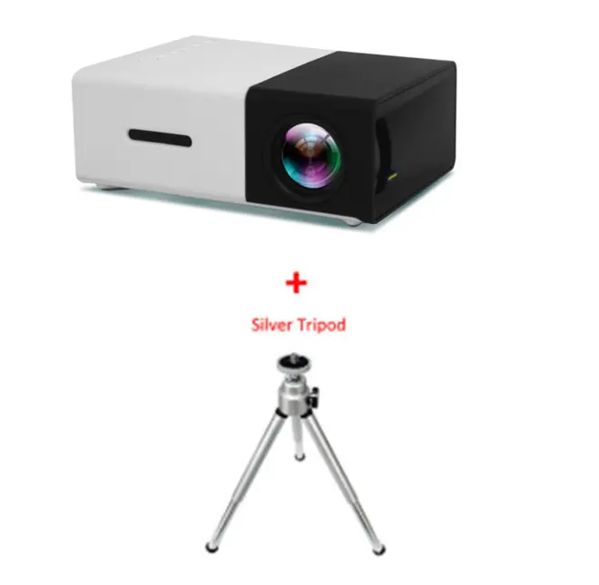 Projecteur HDMI 80 pouces à LED avec télécommande et lecteur microSD