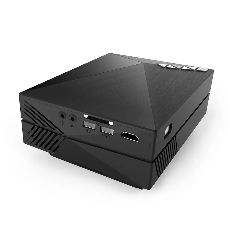 Projecteur LED 1000 lumens avec HDMI, VGA et lecteur de carte SD