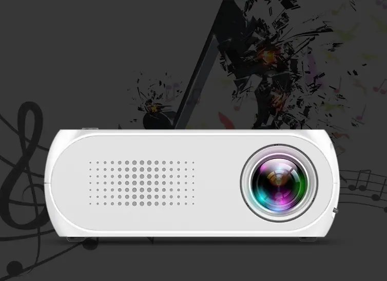 Projecteur LED à batterie avec télécommande, image de 20 à 80 pouces