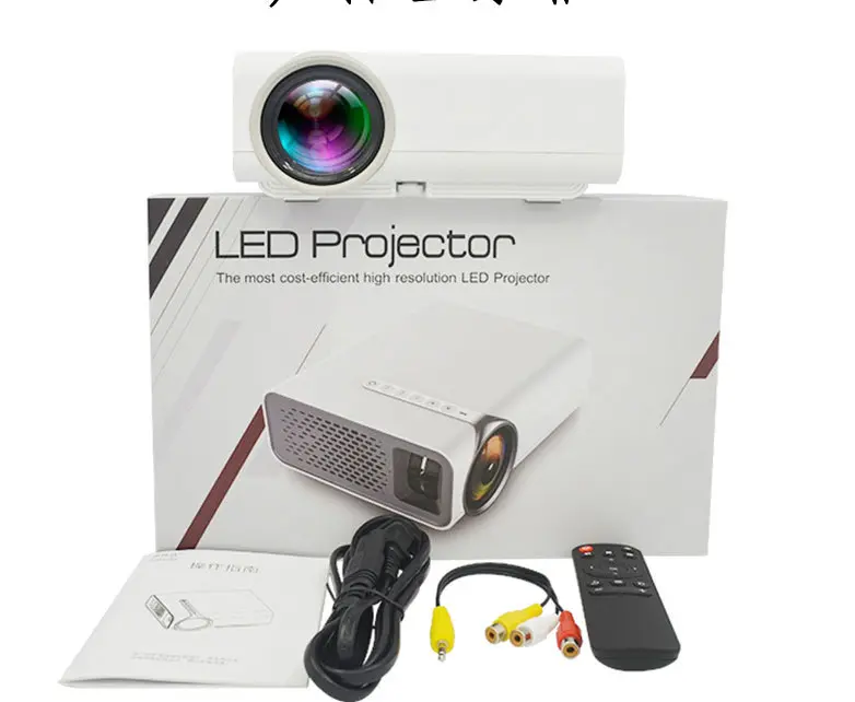 Projecteur USB AV HDMI pour la maison avec télécommande