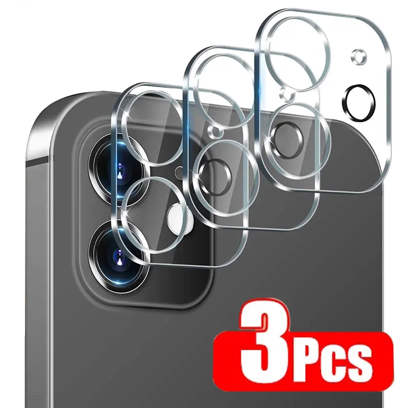 Protège-objectif lot de 3 en verre trempé pour iPhone X à 17