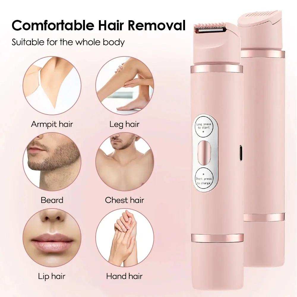 Rasoir électrique femme double tête rechargeable par USB