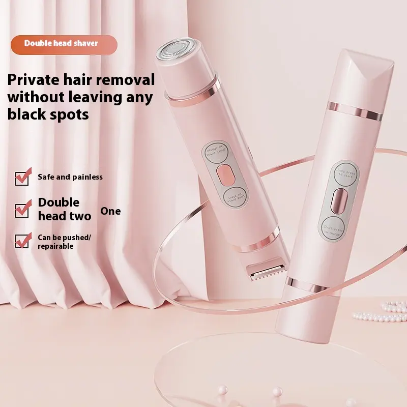 Rasoir électrique femme double tête rechargeable par USB