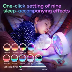 réveil lumineux 6 en 1