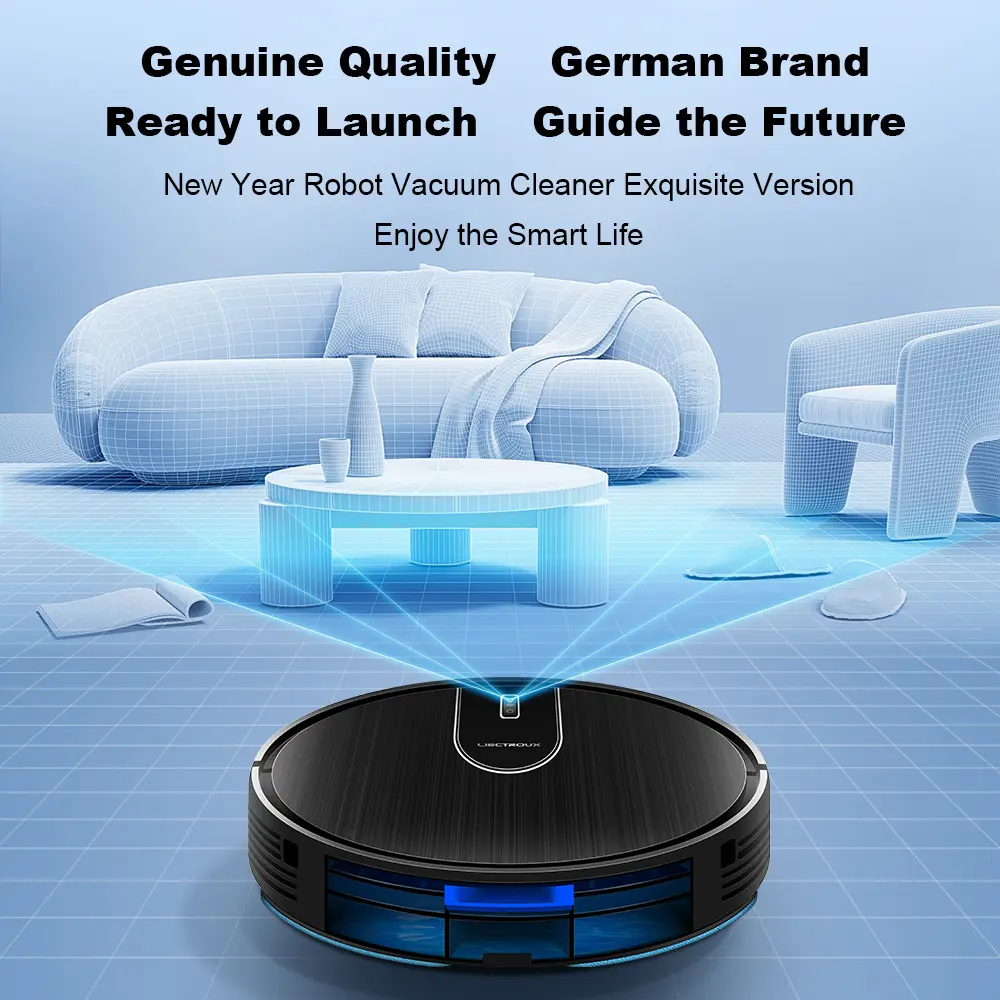 Robot aspirateur multitension 15 W noir pour l’entretien des sols