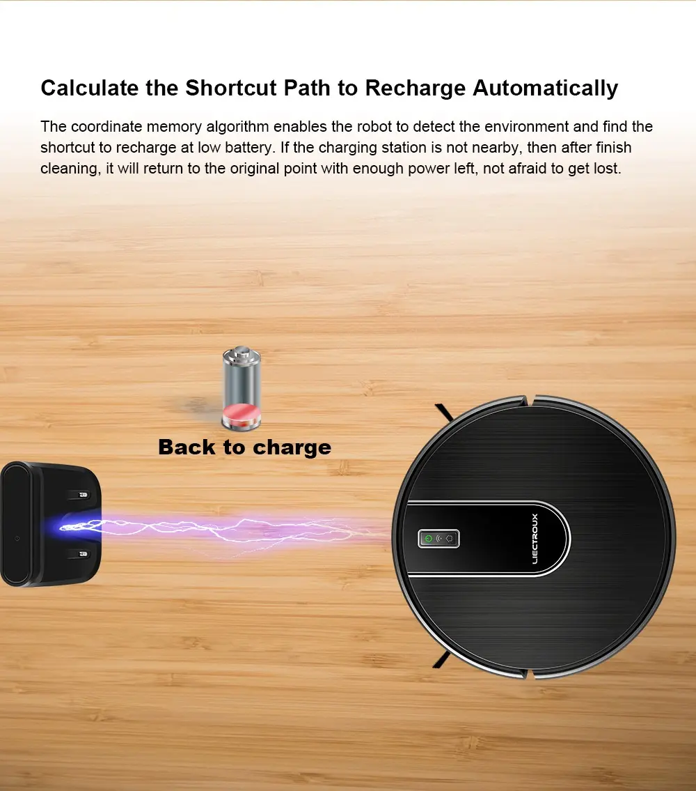 Robot aspirateur multitension 15 W noir pour l’entretien des sols