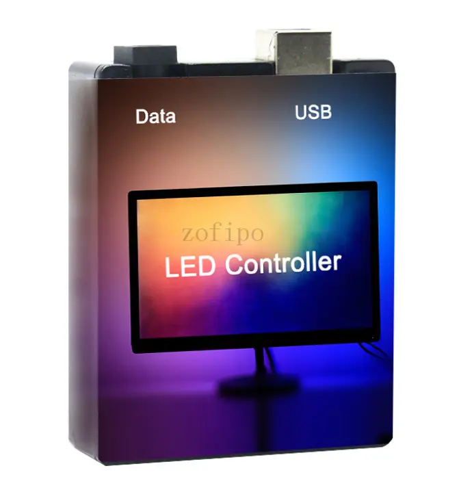 Ruban LED arrière écran RGB multicolore 5 V, de 1 à 5 m