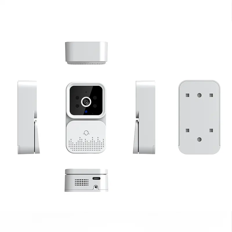 Sonnette vidéo avec carillon, interphone wifi et vision nocturne