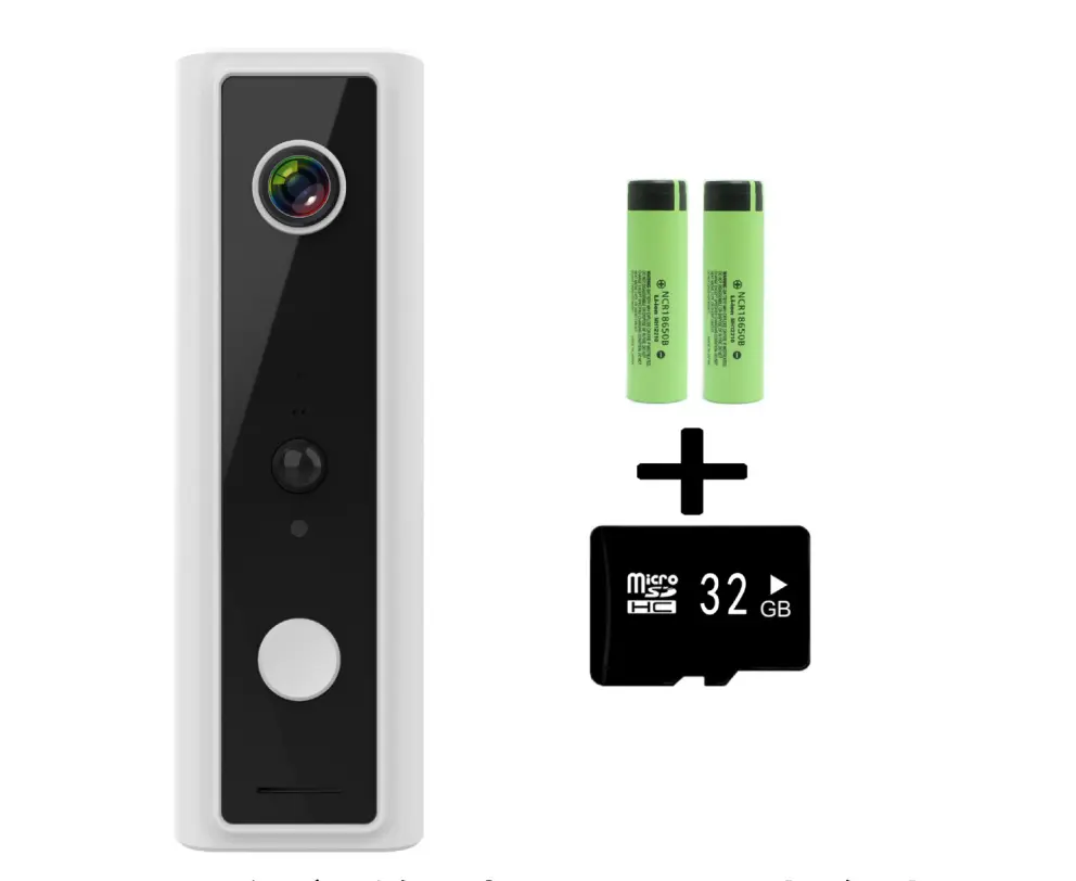 Sonnette vidéo rechargeable USB avec détection jusqu’à 15 m