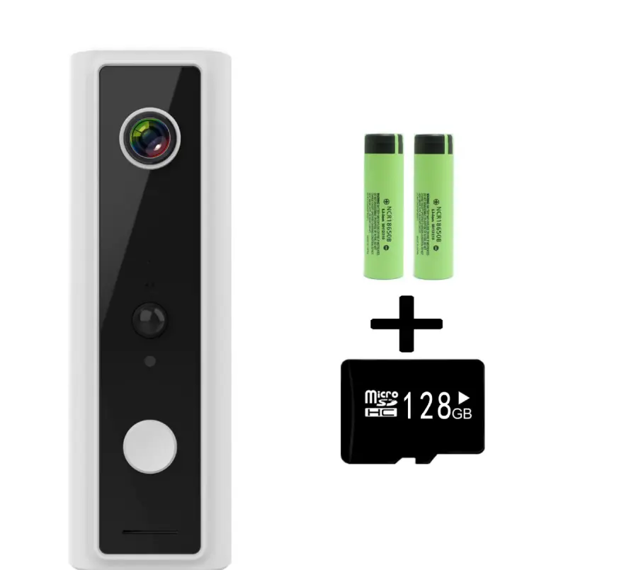Sonnette vidéo rechargeable USB avec détection jusqu’à 15 m
