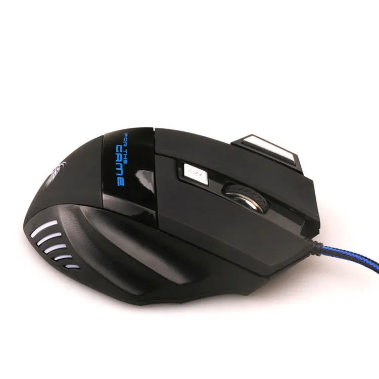 Souris gamer 5500 dpi à 6 boutons et câble tressé en nylon