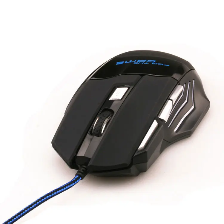 Souris gamer 5500 dpi à 6 boutons et câble tressé en nylon