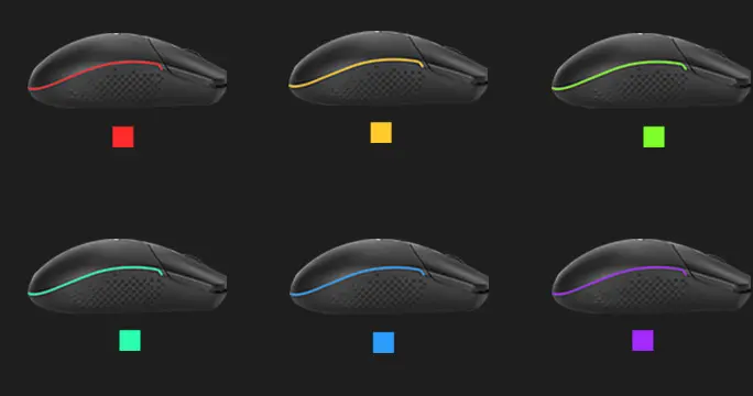 Souris gamer 9 boutons filaire 5000 dpi avec câble de 1,8 m
