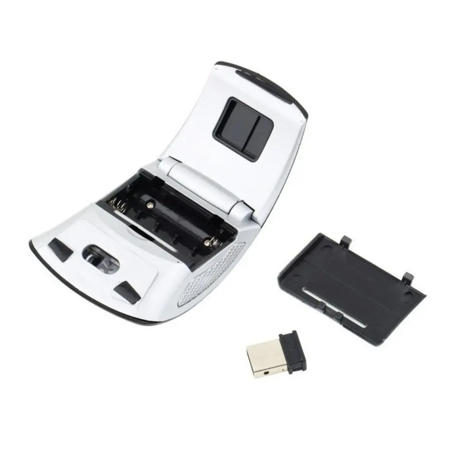 Souris pliable sans fil 2,4 GHz, 1600 dpi, format de poche