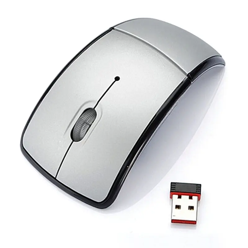 Souris pliable sans fil 2,4 GHz, 1600 dpi, format de poche