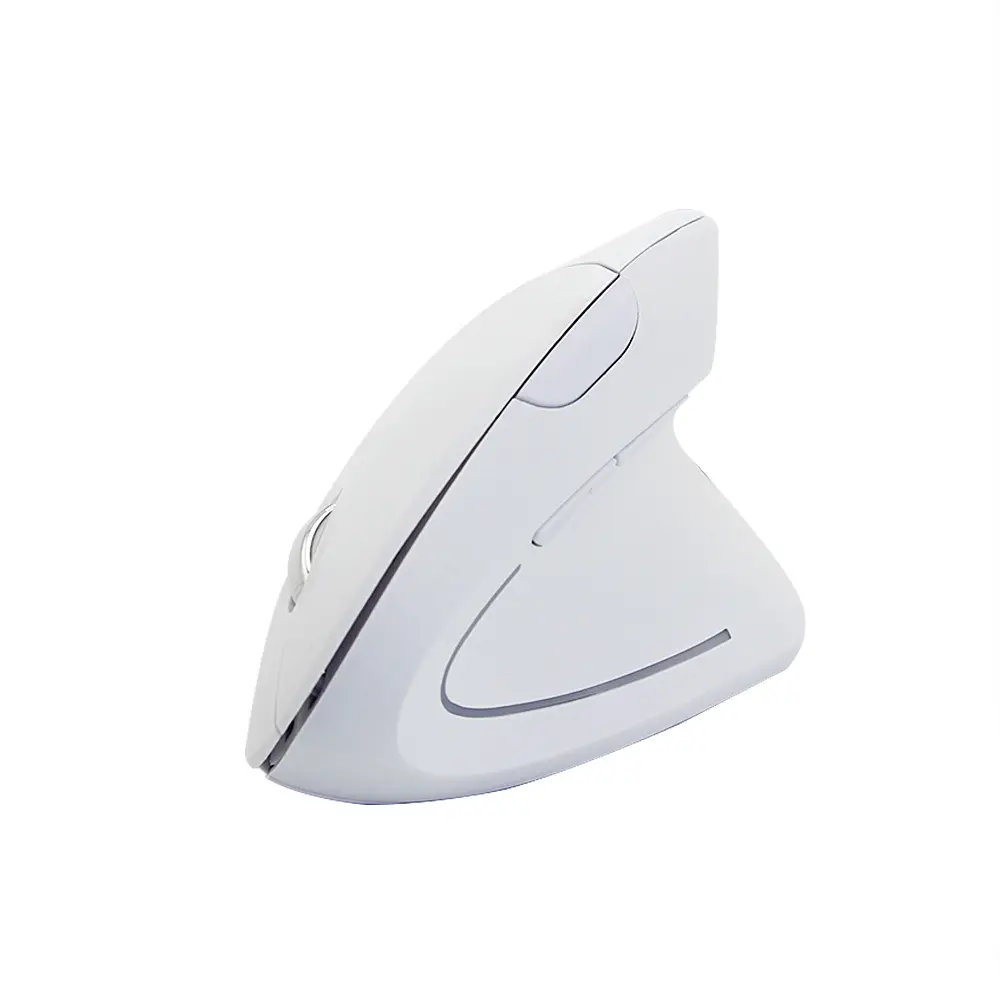 Souris verticale bureautique sans fil 1600 DPI, blanche, noire ou rose