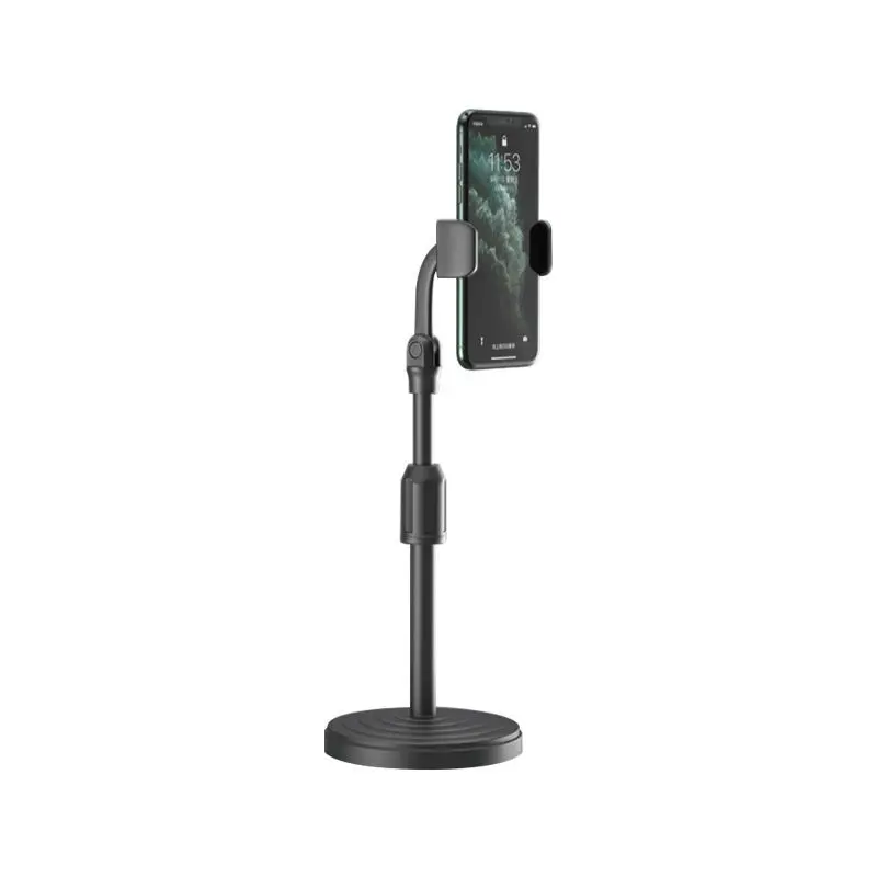 Support de live réglable pour téléphone, avec option selfie et lumière