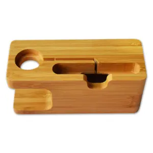 support en bambou sculpté