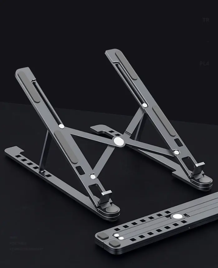 Support ordinateur pliable aluminium réglable en hauteur, 2 tailles