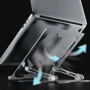 support pc portable ajouré