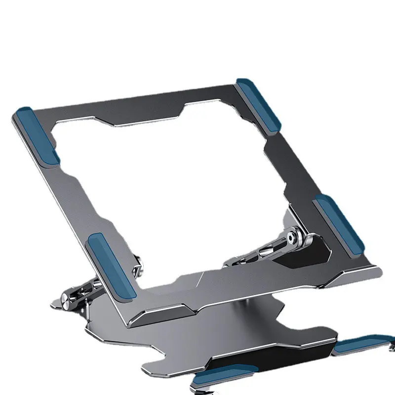 Support PC portable ajouré en aluminium, pliable et inclinable