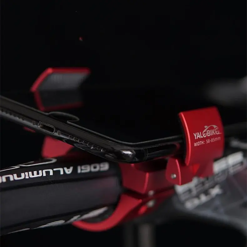 Support vélo anneau pliant en aluminium pour téléphone