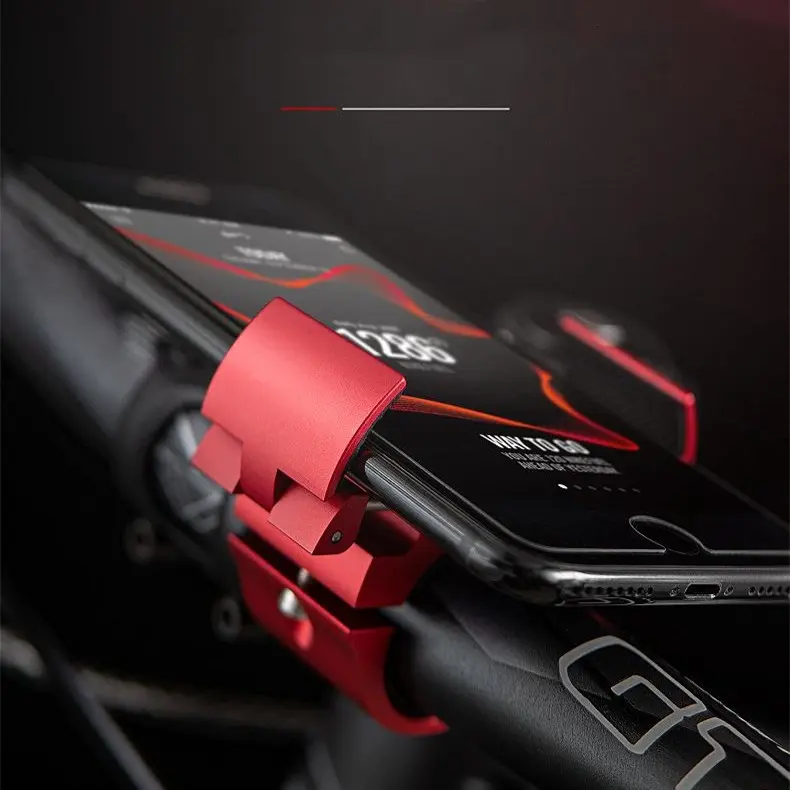 Support vélo anneau pliant en aluminium pour téléphone