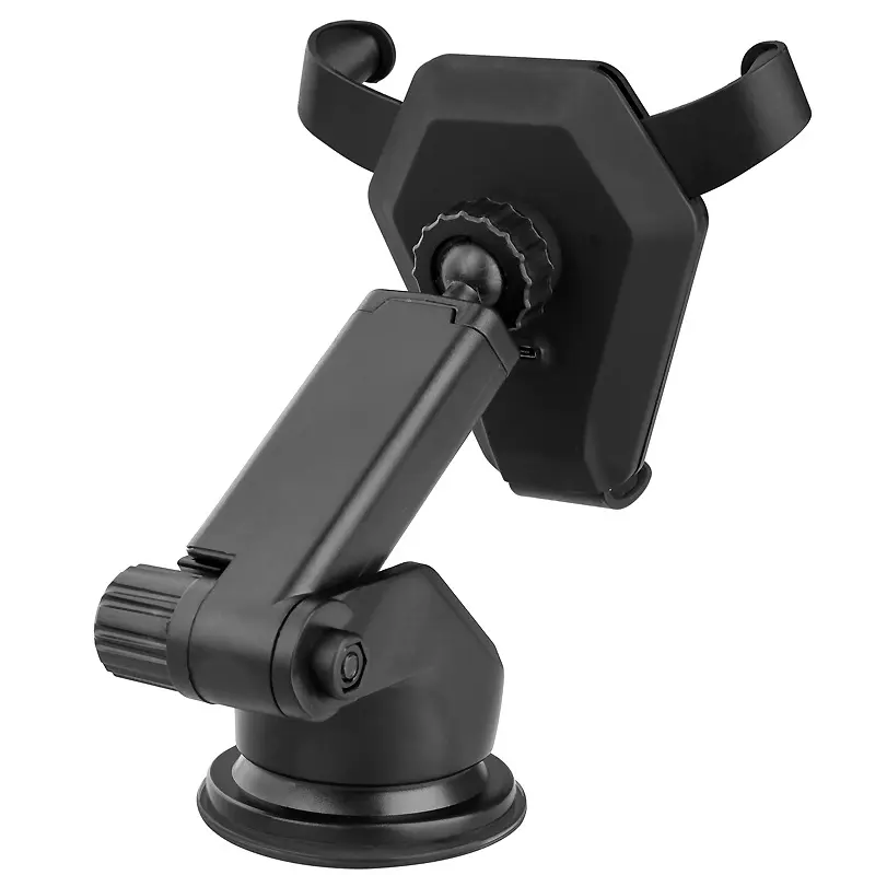 Support voiture à induction avec entrée micro USB, coloris noir